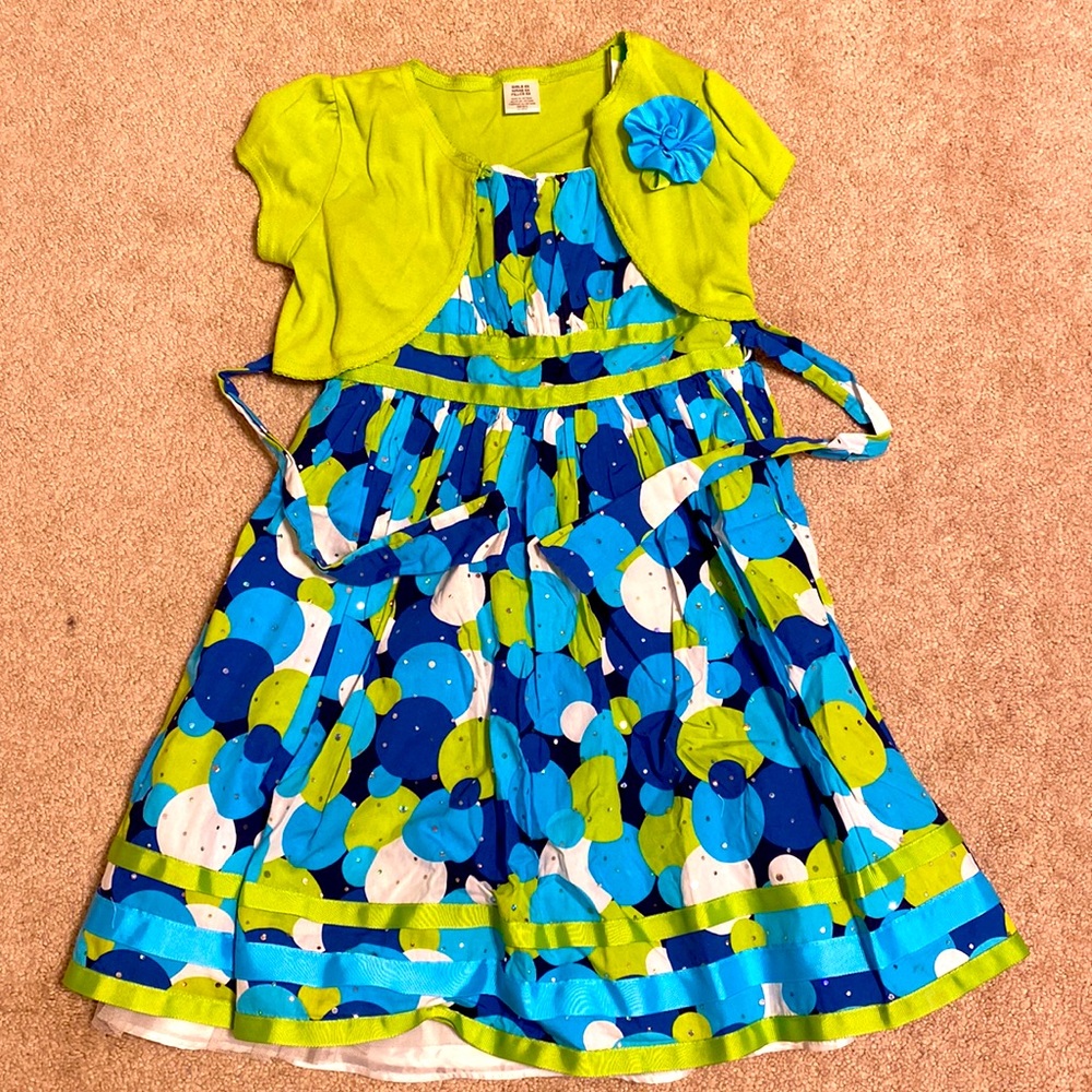 Sweet Heart Rose Girls dress set size 6x